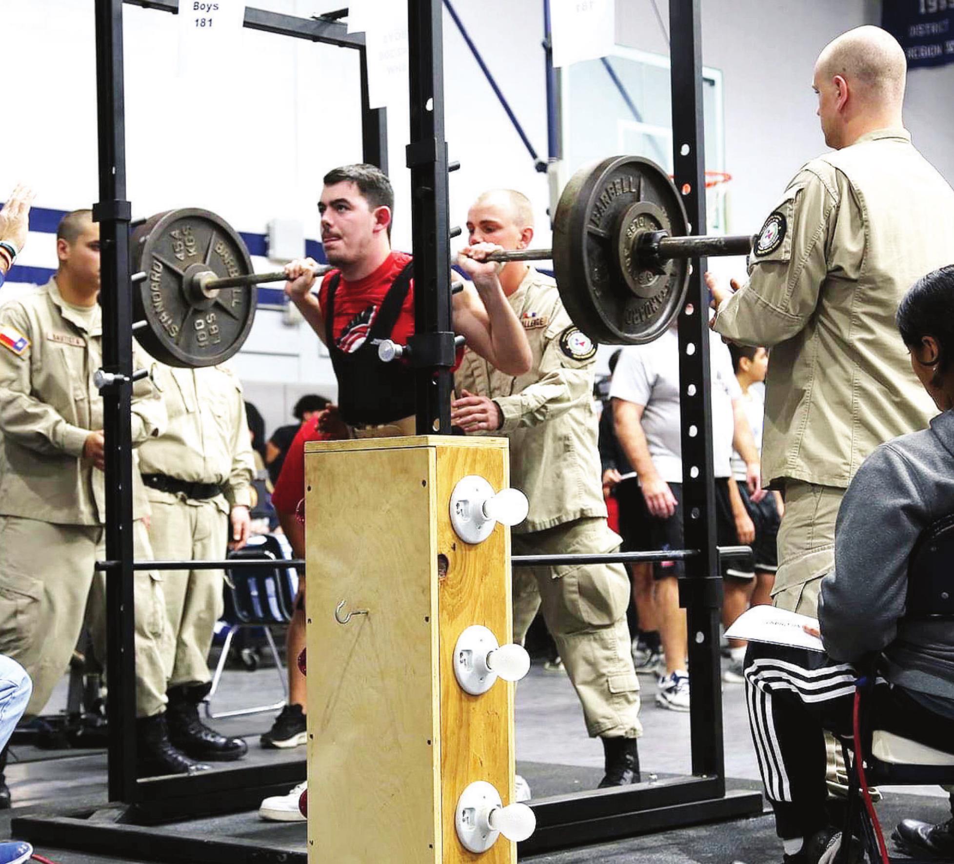 CADETS LEND A HAND AT POWERLIFTING MEET Colorado County Citizen