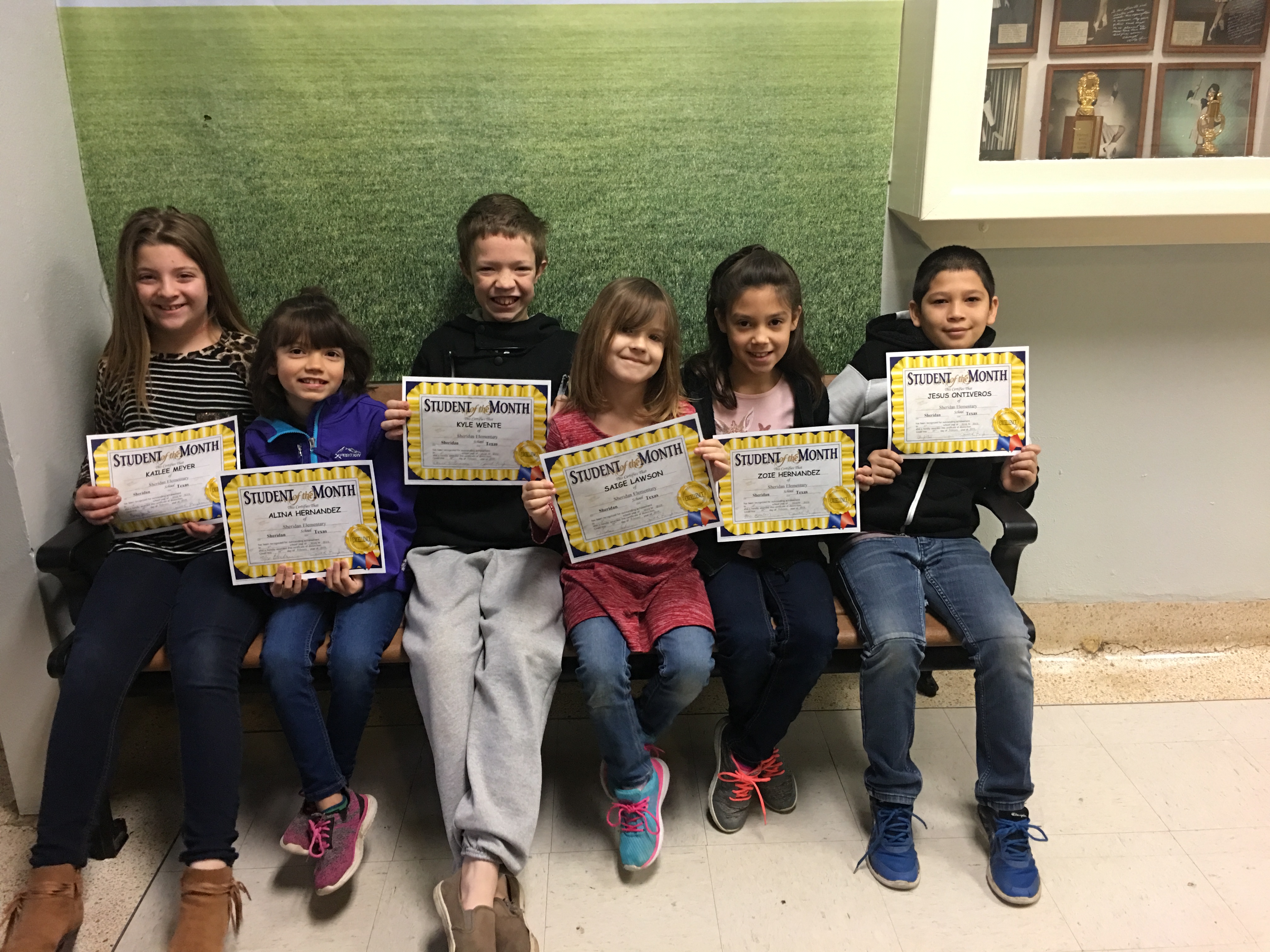 SHERIDAN ELEMENTARY HONORS STUDENTS OF MONTH Colorado County Citizen